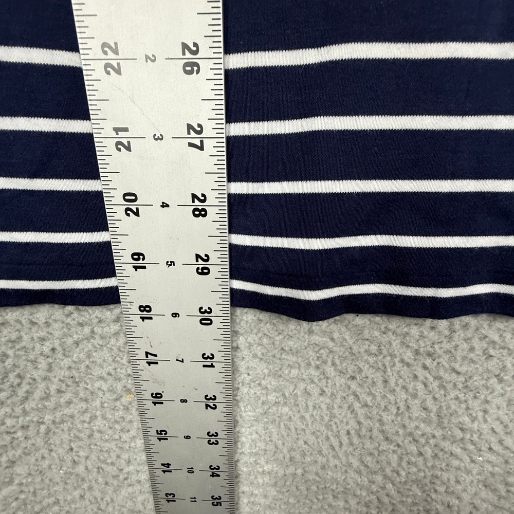 Polo Ralph Lauren Custom Slim Fit Navy White Striped Polo Shirt Mens XXL - Picture 7 of 9